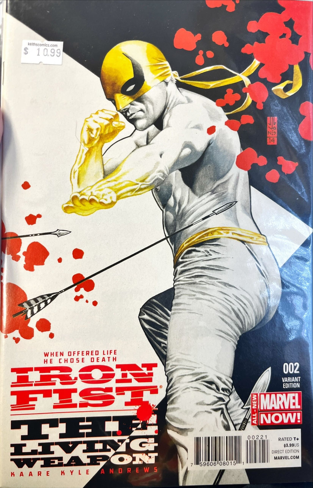 IRON FIST LIVING WEAPON #2 JONES VAR ANMN