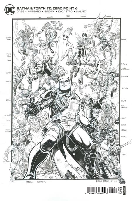 BATMAN FORTNITE ZERO POINT #6 (OF 6) PREMIUM VAR G INC 1:150 DONALD MUSTARD COMPILATION CARD STOCK CVR