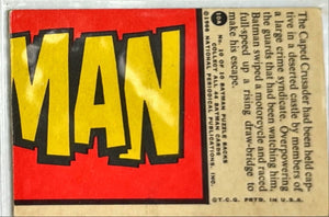 1966 Topps Batman Trading Cards No. 10A