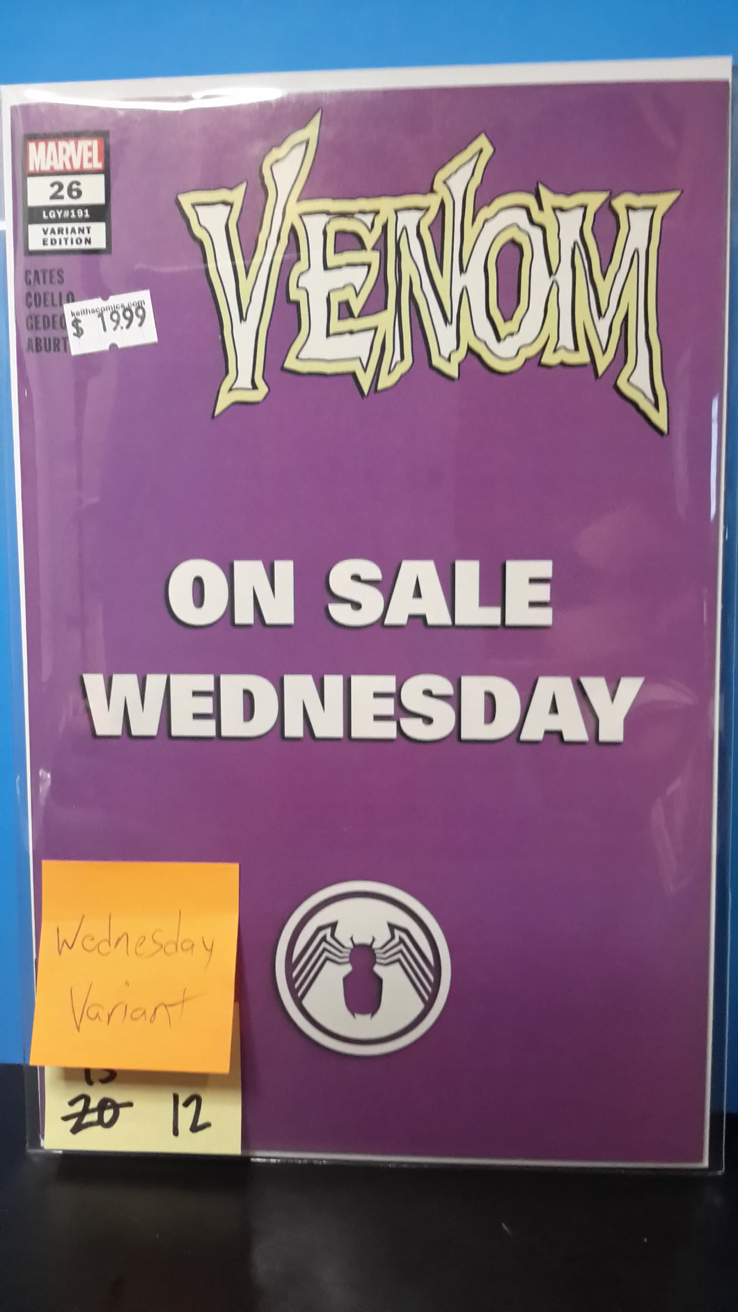 VENOM #26 WEDNESDAY VARIANT