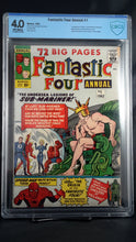 Load image into Gallery viewer, FANTASTIC FOUR (1961) ANNUAL #1 4.0 CBCS
