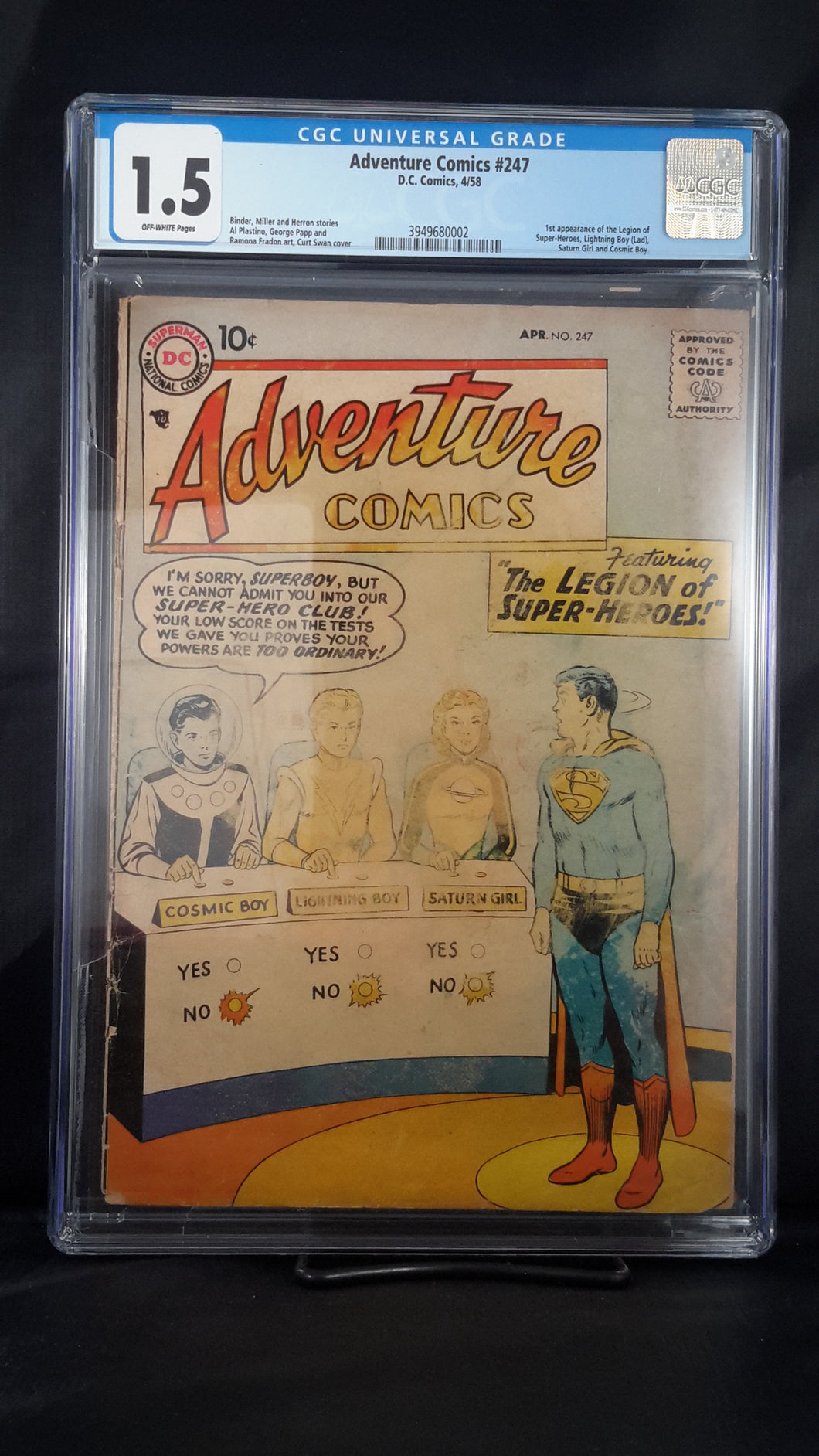 ADVENTURE COMICS (1935) #247 CGC 1.5