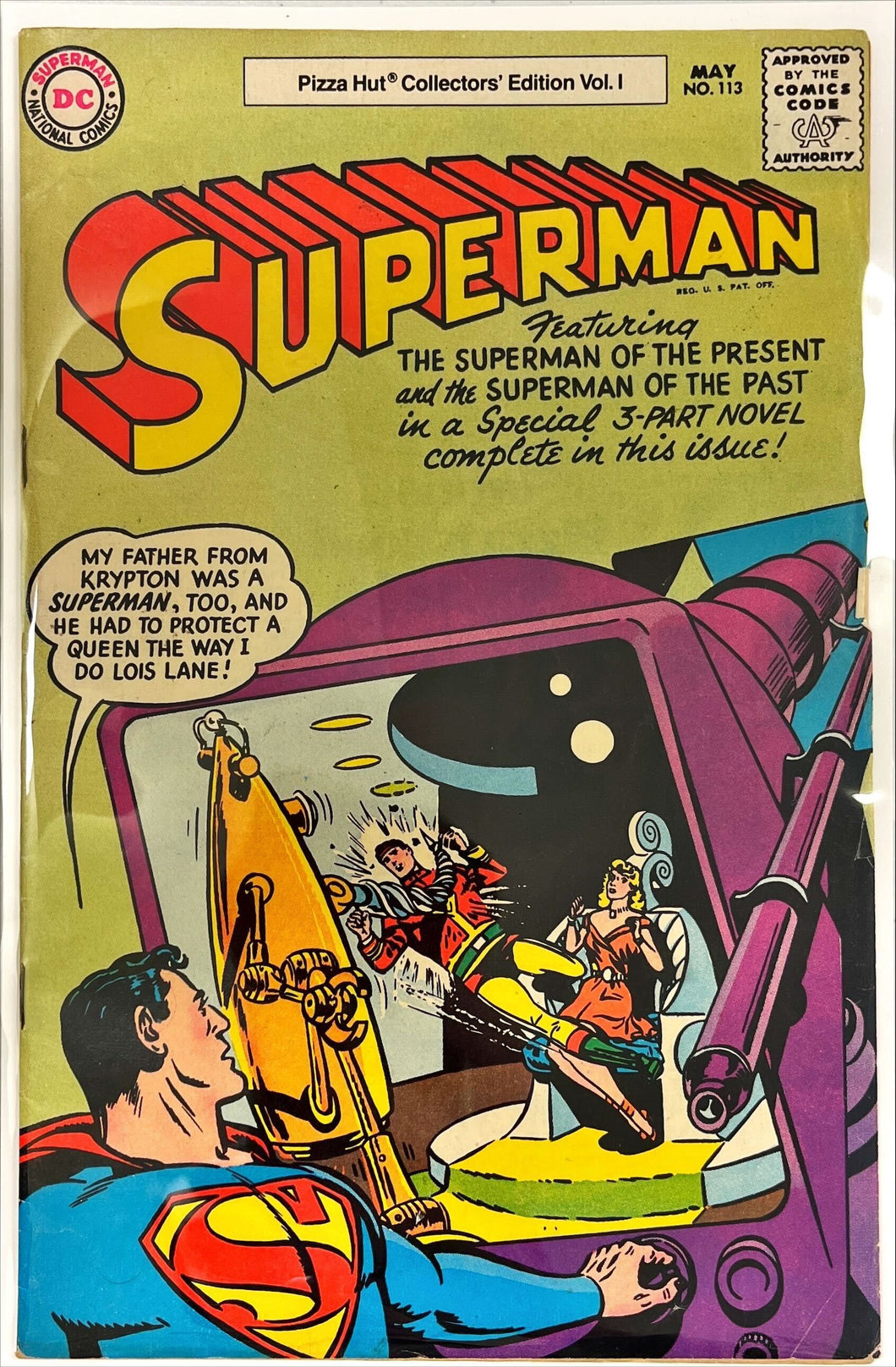 SUPERMAN #113 1977 PIZZA HUT VARIANT