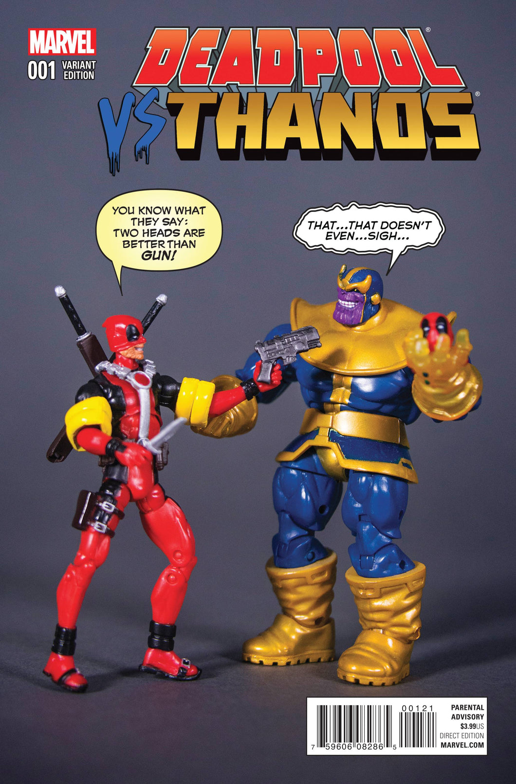 DEADPOOL VS THANOS #1 (OF 4) ACTION FIGURE VAR