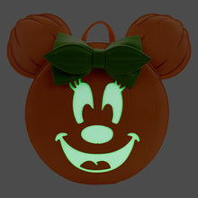 Load image into Gallery viewer, Minnie Mouse Glow in the Dark Pumpkin Mini Backpack
