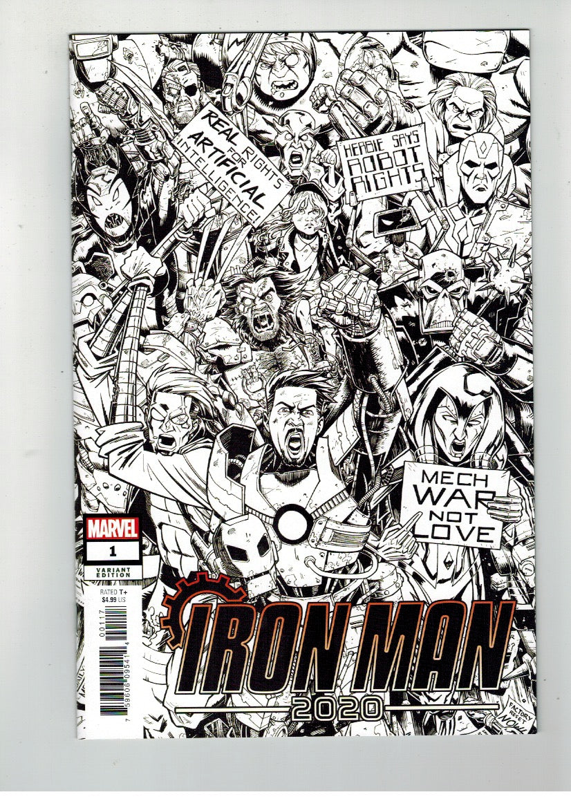 IRON MAN 2020 #1 (OF 6) ROCHE PARTY SKETCH VAR